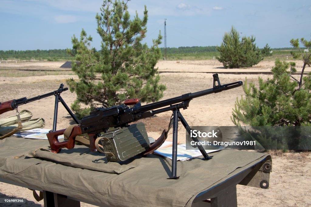 Pkm Rifle Pkm Machine Gun Stock Photo - Download Image Now - Ammunition, Armed ...