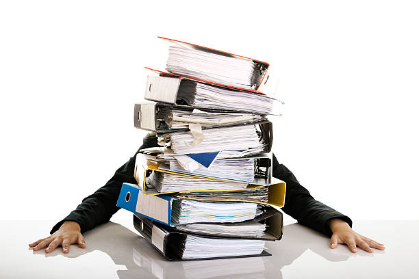 istock Business Woman Over-Worked 92699045