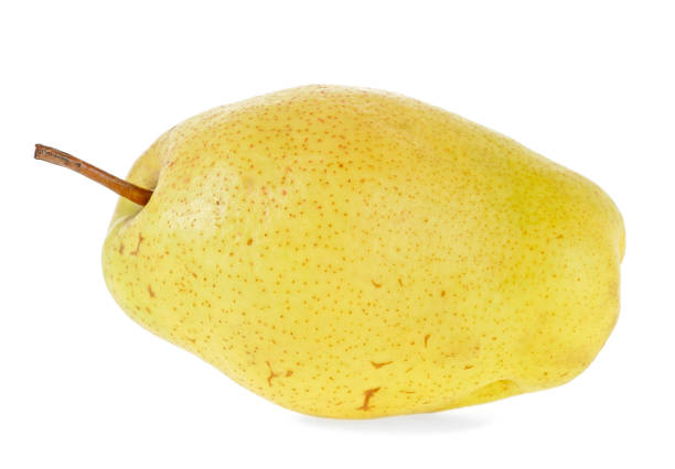istock Ripe yellow pear isolated on white background 926993980
