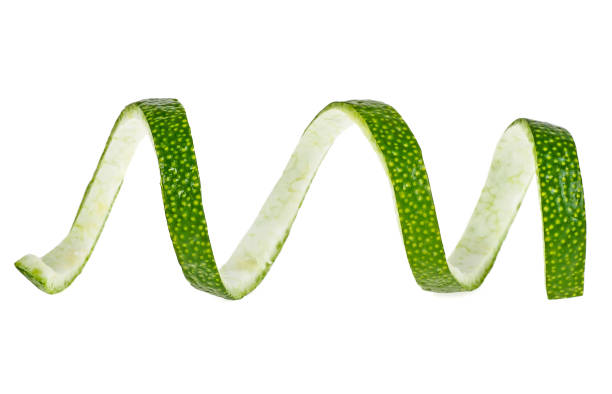 istock Lime skin on a white background, close up 926994066