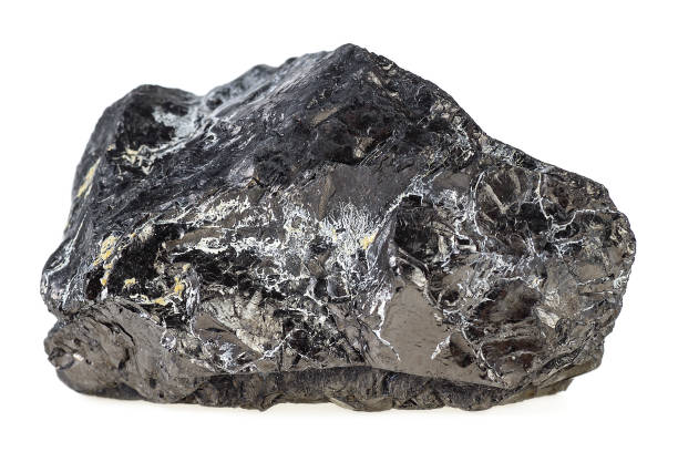 istock Piece of coal isolated on white background 926994078