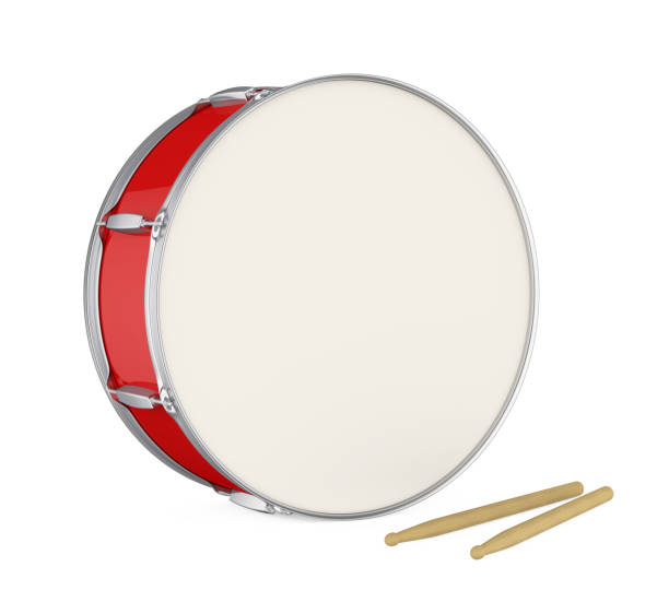Bass Drum Isolated Bass Drum isolated on white background. 3D render bass drum photos stock pictures, royalty-free photos & images