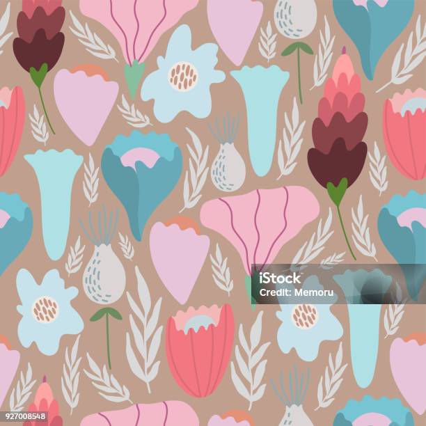 Antique Pattern Library Pastel Vintage Seamless Pastel Vector Floral Pattern Stock Illustration ...