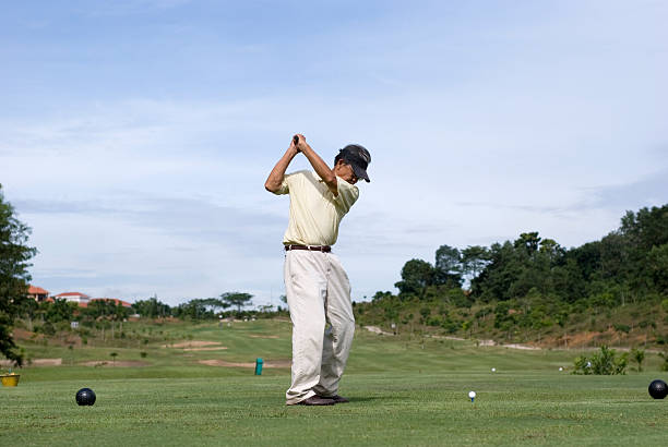 De Balanço de golfe - fotografia de stock