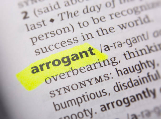 istock Arrogant defined in the English dictionary 927016754