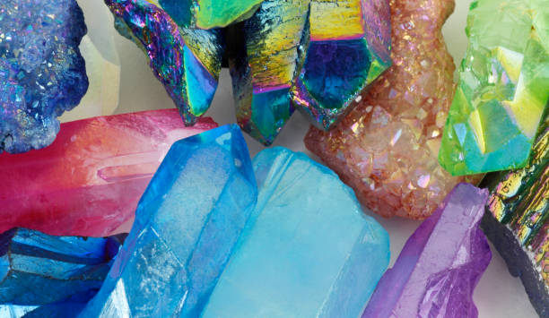 istock Beautiful Vibrant Healing Crystals Background 927023794