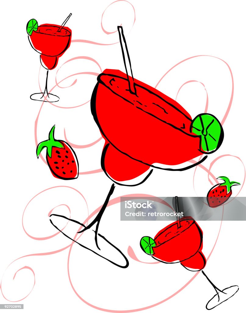 Fragole Margarita - arte vettoriale royalty-free di Agrume