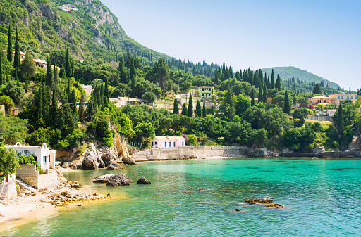 Amazing view on Corfu island in Greece