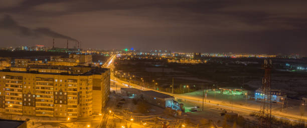 istock panorama of the night city 927061270