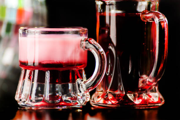 istock colorful drink shot on disco mirror ball background, refreshing mini drink 927061668