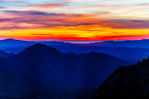 istock Morning dawn the sun rises over the mountains. 927062464