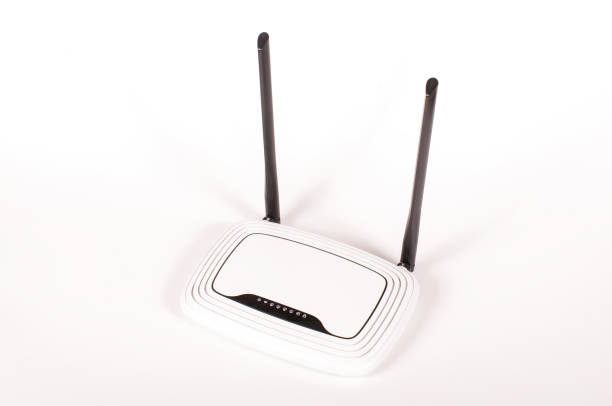 istock WiFi router isolated on the white background 927065666