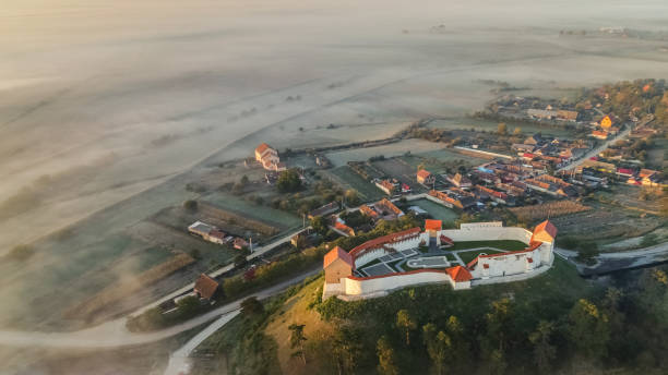 Feldioara fortress. Transylvania, Romania stock photo