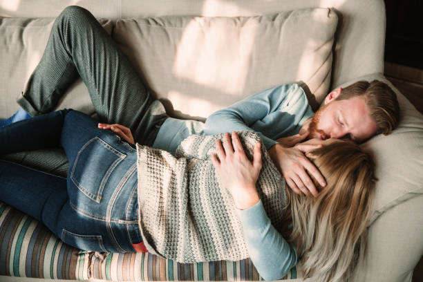istock Young romantic couple in love 927069300