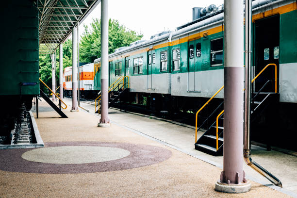 istock Korean old train in summer day 927073802