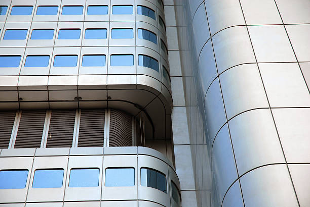 istock Contemporary Curved Skyscraper Detail 92707637