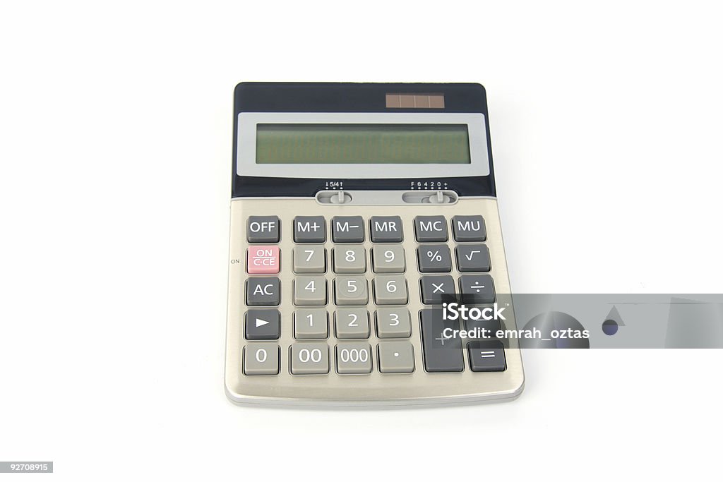 A calculadora - Royalty-free Atividade bancária Foto de stock