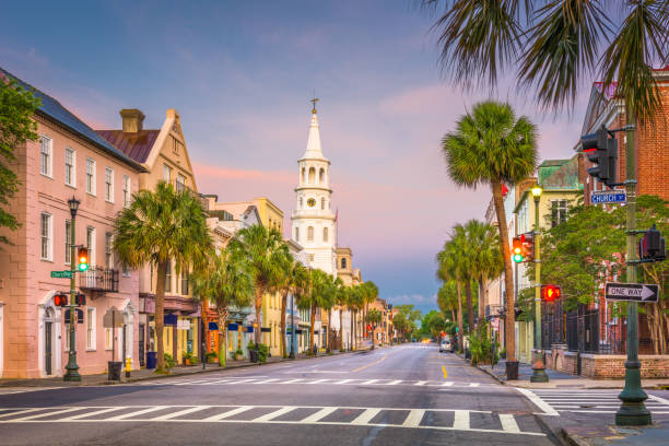 charleston, south carolina, usa - south carolina stock-fotos und bilder