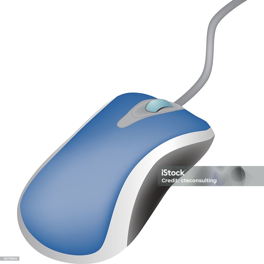 Angled Computer Mouse Computer Mouse Angled Stock Illustration - Download Image Now - Black ...