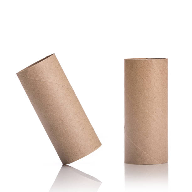 istock Brown paper roll. Studio shot isolated on white 927111104