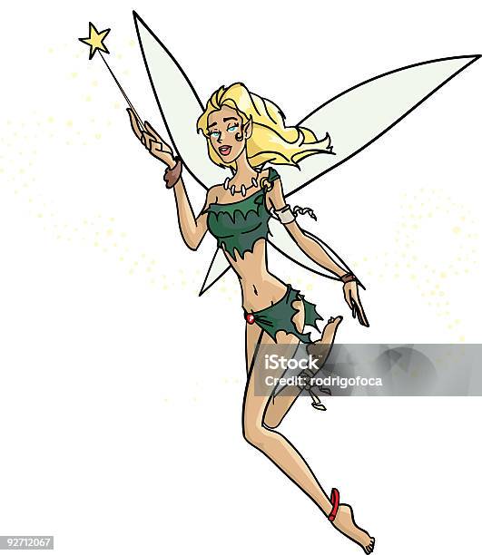 Little Sexy Fairy Stock Illustration - Download Image Now - Peter Pan, Animal Wing, Adolescence