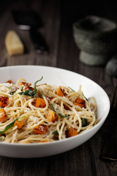 istock Healthy spaghetti with roasted butternut squash and sage butter 927121614