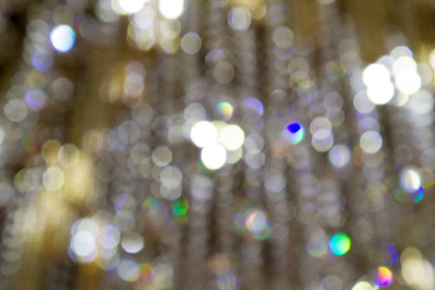 istock Crystal chandelier close-up. Bokeh background. 927121622
