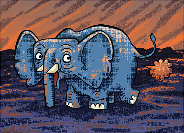 Elephart vector art illustration
