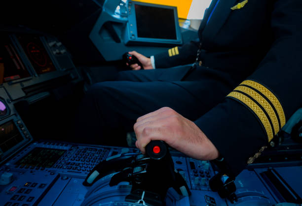 istock A Pilot hand is controlling plane to fly take off and landing 927122274