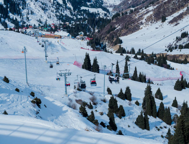 istock Almaty city ski-resort 927124554