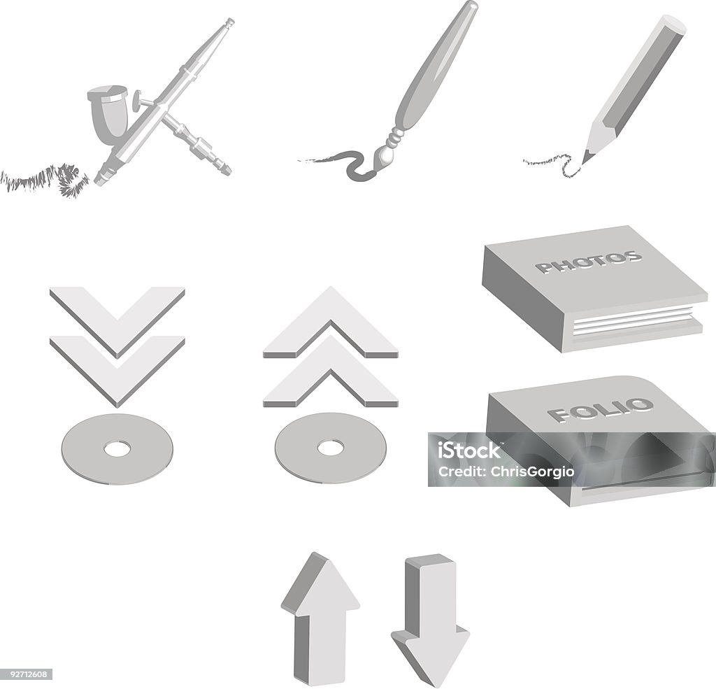 Symbole 2 - Lizenzfrei Airbrush Vektorgrafik