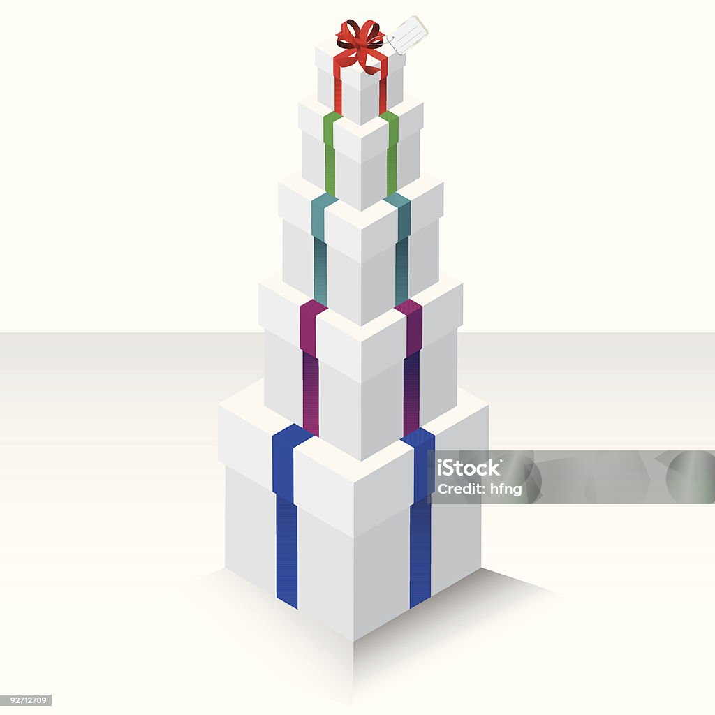 Pretty Present Stack Stack Of Presents Stock Illustration - Download Image Now - Beauty, Box ...