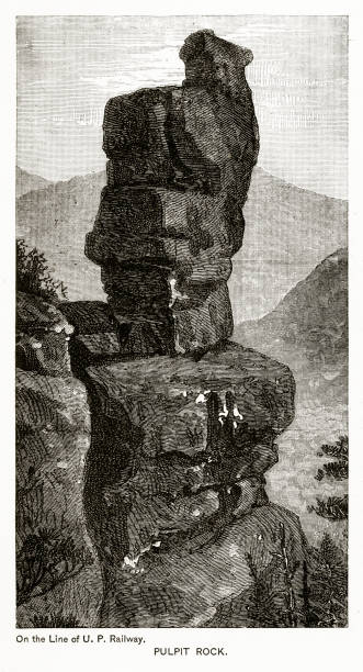 istock Pulpit Rock, Colorado Springs, Colorado Victorian Engraving 927127794