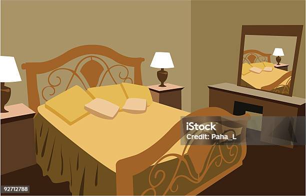 Luxurious Bedroom Vector Stock Illustration - Download Image Now - Bedroom, Royalty, Awe