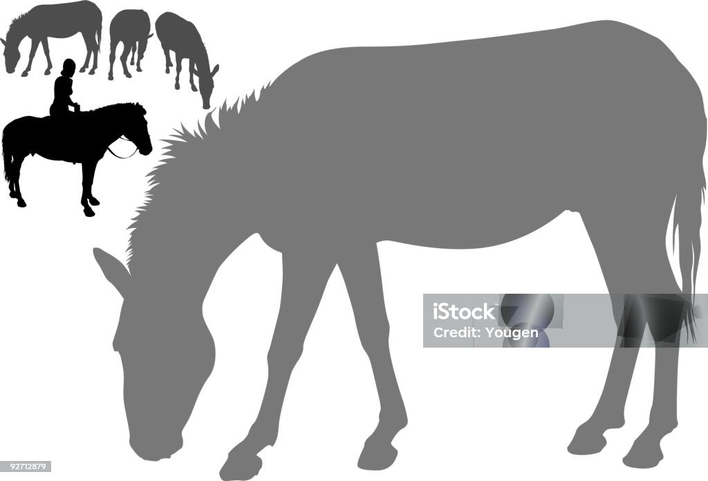 Horse (vector - arte vectorial de Tarpán libre de derechos