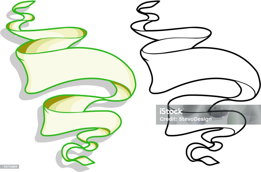 Ribbon5  Antique stock vector