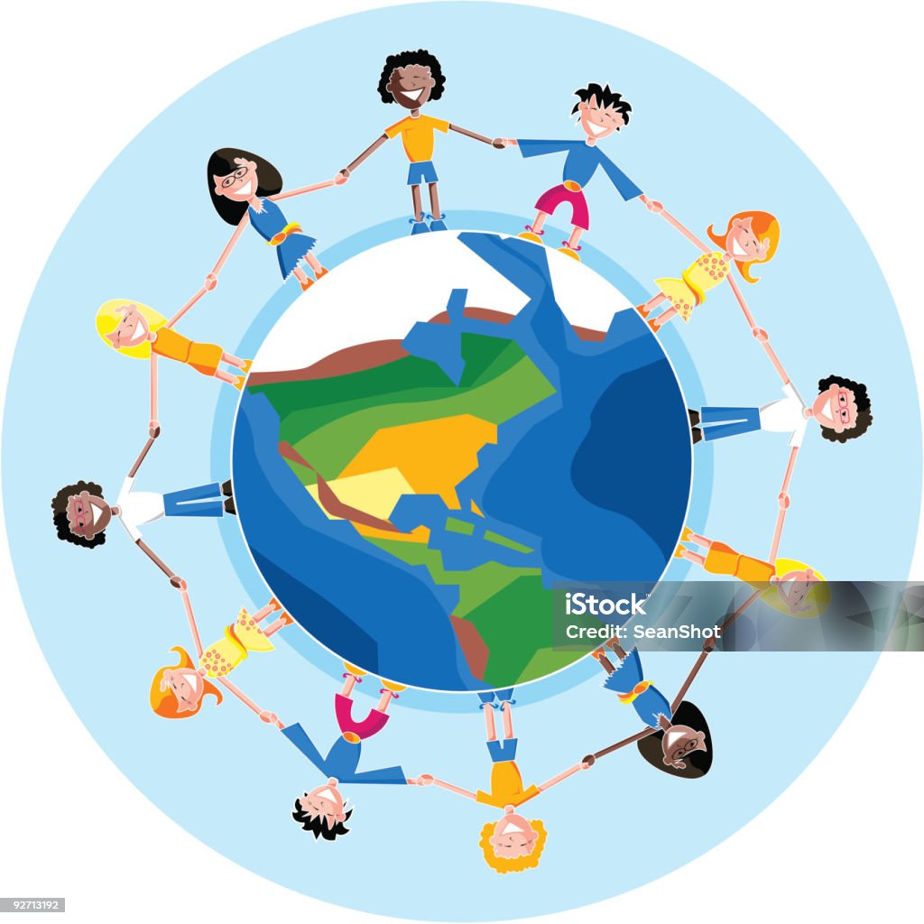 Children World North America  Baby - Human Age stock vector