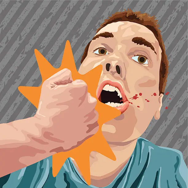 Vector illustration of Seeing Stars