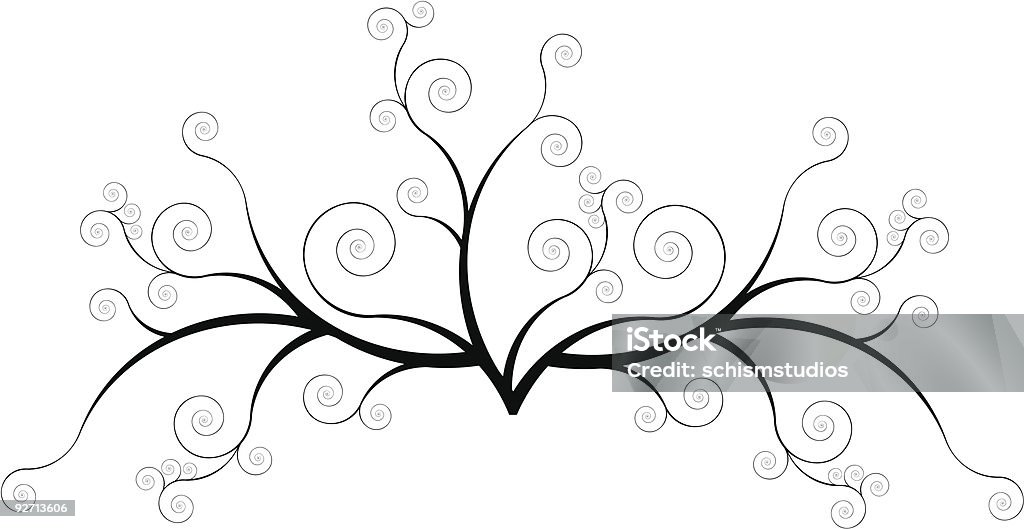 Swirl Tree Vector Swirltree Stock Illustration - Download Image Now - Tree, Twisted ...