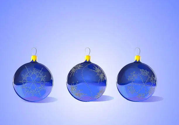 Vector illustration of Christmas Tree Ornaments