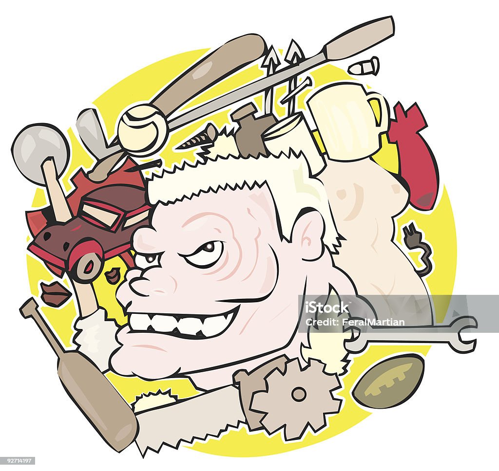 Esprit d'un homme - clipart vectoriel de Adolescent libre de droits