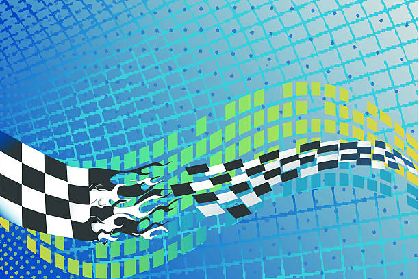 Race background vector art illustration