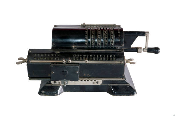 istock vintage mechanical calculator on a white background 927144744