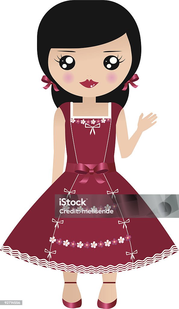 Dollz - clipart vectoriel de Adolescent libre de droits