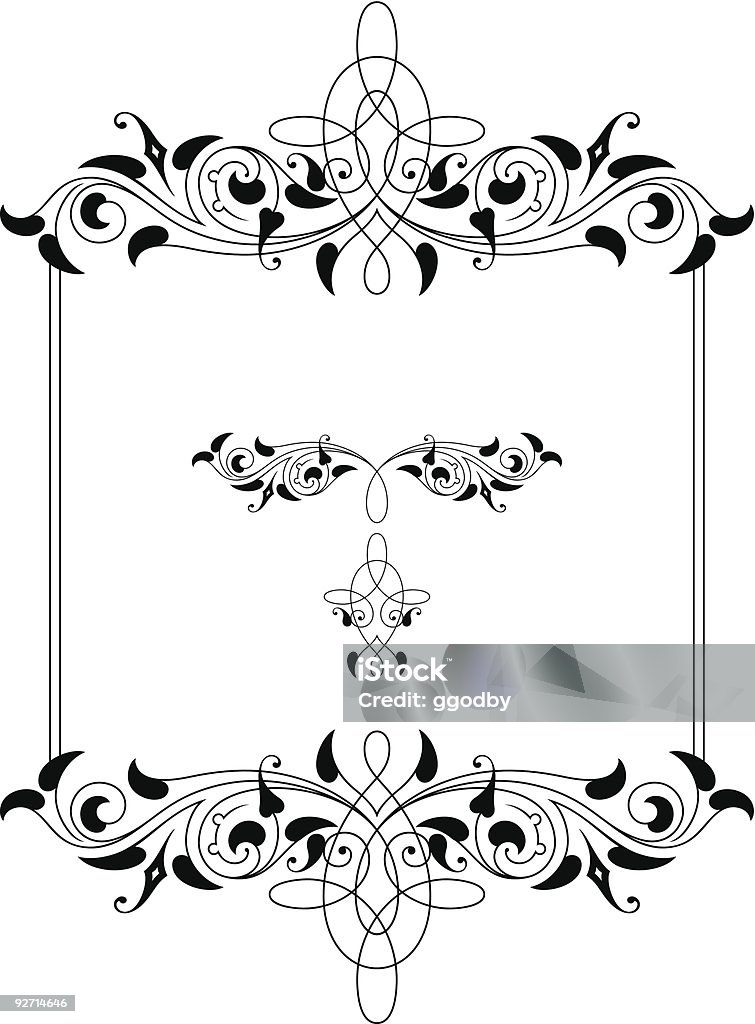 Vector Scroll Frame Design Stock Illustration - Download Image Now ...