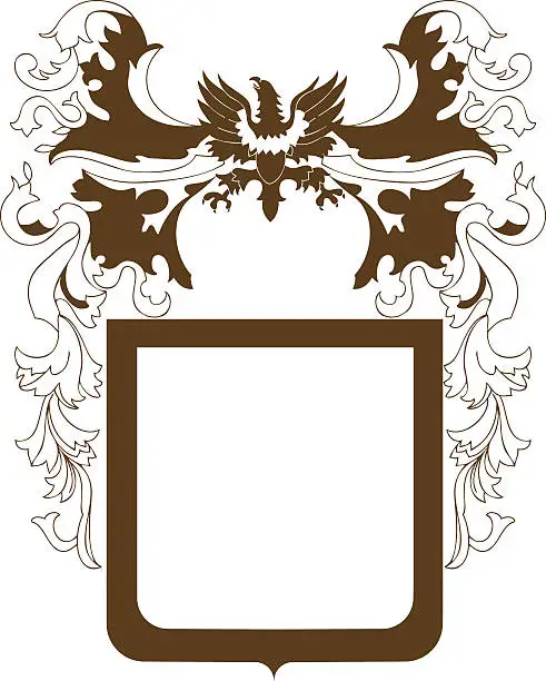 Vector illustration of Family Crest