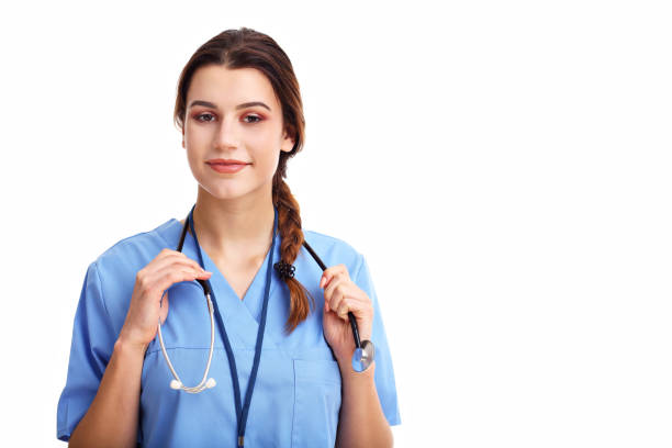 istock Woman doctor isolated over white background 927147562