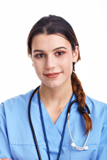 istock Woman doctor isolated over white background 927147632