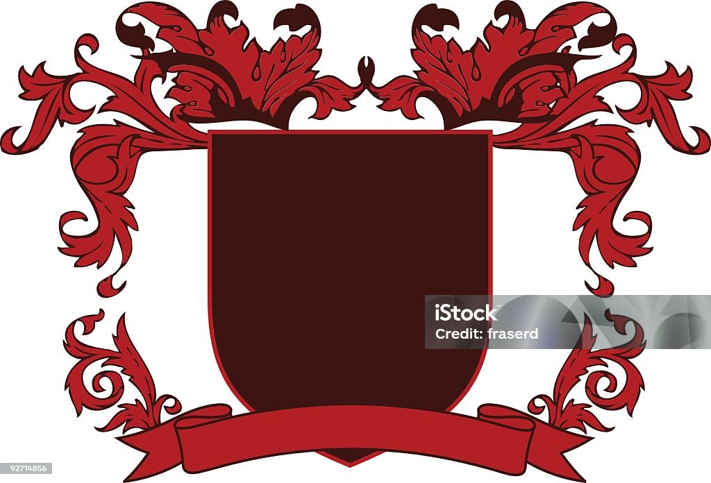 Blason famille - clipart vectoriel de Armoiries libre de droits