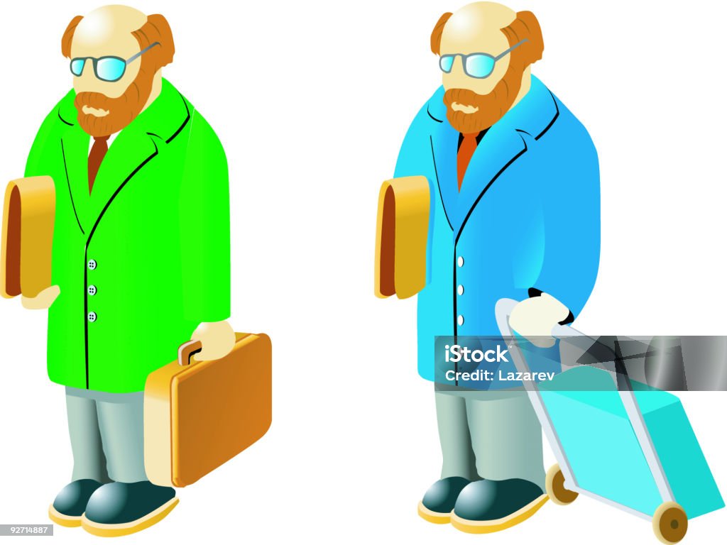 Les passagers en classe affaires - clipart vectoriel de Adulte libre de droits